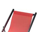 Chaise longue LOCRI II Noir - Rouge