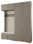 Garderobe Inova 1 Z18 Gold - Grau - Weiß