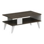 Table basse Lycksele effet noyer/ blanc Marron - Bois manufacturé - 90 x 40 x 45 cm