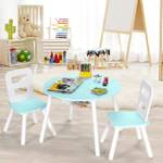 Kindertisch Set Kindersitzgruppe Grün - Holzwerkstoff - 60 x 44 x 60 cm