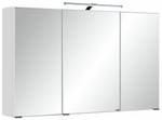 3D-Spiegelschrank Cardiff 100cm Weiß - Holzwerkstoff - 100 x 65 x 20 cm