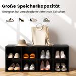 Schuhbank VL32470PWDE Schwarz - Holzwerkstoff - 30 x 41 x 102 cm