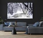 im Wandkunst Schnee Tiger Wei脽er