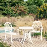 Bistro-Set-k124 ( 3-tlg ) Weiß - Massivholz