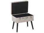 Hocker MALLARD Beige - Schwarz