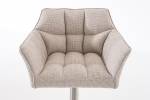 Barhocker Damaso Beige - Silber