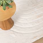 Hochflor Teppich Carvy Curves Creme - 230 x 330 cm