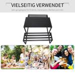 Outdoor Möbelset 84B-250 Schwarz - Metall - 55 x 70 x 110 cm