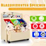 Spielzeugregal mit rollbarem Fach Braun - Holzwerkstoff - 38 x 77 x 64 cm