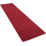 Velour Läufer Teppich Strong Rot - 80 x 200 cm