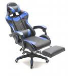 Gaming Stuhl HURI466-BLAUWZWAR_1 Schwarz - Blau