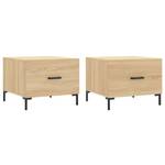 Couchtische 2er Set D592 Eiche Sonoma Dekor - Anzahl Teile im Set: 2