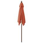 Parasol de jardin 3028554 Brun rouge