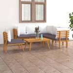 Garten-Lounge-Set Braun - Massivholz - Holzart/Dekor - 55 x 35 x 90 cm