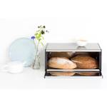 Fall Front Bread Bin Silber - Metall - 47 x 19 x 25 cm