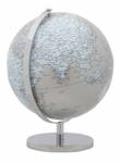 Dekorativer Globus Silber - Kunststoff - 25 x 34 x 25 cm