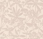 Florale Vliestapete 3D Beige Beige - Textil