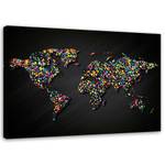 Bild auf leinwand Bunte Weltkarten