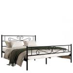 Metallbett Muz-0601 Schwarz - Breite: 147 cm