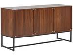 Sideboard NUEVA Schwarz - Eiche Dunkel - Weiß - 112 x 62 cm