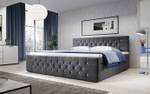 Boxspringbett Nobile Grau - Breite: 160 cm - H3