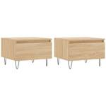 Couchtische 2er Set D519 Eiche Sonoma Dekor - Anzahl Teile im Set: 2