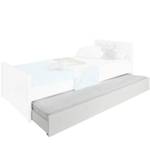 Schublade für das Bett FARGE Weiß - Holzwerkstoff - Kunststoff - 199 x 21 x 98 cm