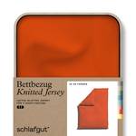 Bettbezug Knitted Jersey Orange - 135 x 6 x 200 cm