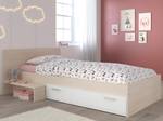 Set Bett + Lattenrost + Matratze IPLIA Beige - Holzwerkstoff - 121 x 66 x 193 cm