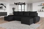 Ecksofa TUSCANY-U Schwarz