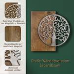 Wanddeko Lebensbaum Metall Holz