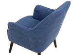 Fauteuil LOKEN Noir - Bleu - Bleu marine