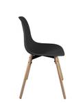 Chaise cuisine scandinave OVA (lot de 4) Noir