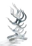 Weinregal FLAME18 Silber - Metall - 15 x 64 x 33 cm