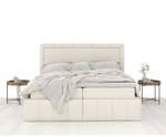 Boxspringbett Sundown Ecru - Breite: 140 cm