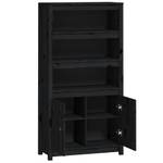 Highboard DE7811 Schwarz - Massivholz - 35 x 154 x 80 cm