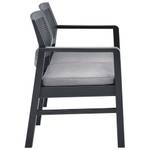 vidaXL 2-Sitzer-Gartenbank mit Auflagen Grau - Kunststoff - 120 x 75 x 120 cm
