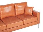 3-Sitzer Sofa GAVLE Braun - Sandbraun - Silber