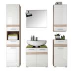 Meubles de salle de bains Set SetOne 5 éléments - Imitation chêne de San Remo / Blanc