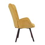 Fauteuil KAS KD VEL YW Jaune - Textile - 68 x 106 x 73 cm