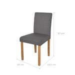 Chaise Havane (Lot de 2) 44 x 87 x 44 cm