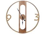 Horloge murale MULHOUSE Marron - Bois manufacturé - 50 x 6 x 50 cm