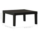 Table de salon 3006072 Gris - Matière plastique - 65 x 33 x 65 cm