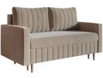 2-Sitzer Sofa CASTELO Hellgrau