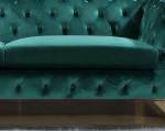 KAWOLA Sofa 3-Sitzer NARLA Chesterfield Grün