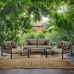 Gartensofa RAMBE Beige - Dunkelgrau - Breite: 150 cm