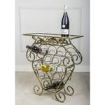 Weinregal 10-1229-cz-z Gold - Metall - 60 x 66 x 23 cm