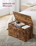 Sitzbank Bamako Braun - Holzwerkstoff - 80 x 46 x 40 cm