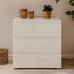 Commode Pretoria Blanc - Bois manufacturé - 46 x 81 x 80 cm