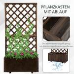 Hochbeet 845-127BN Braun - Massivholz - 32 x 150 x 73 cm